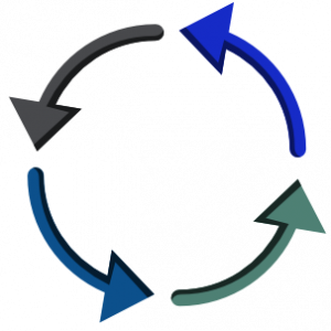 four arrows in a circle